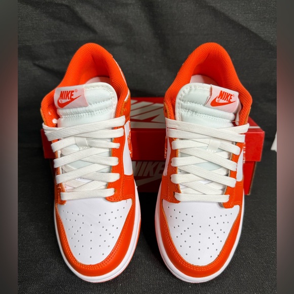 Nike - Dunk Low Orange Paisley Bandana Print - US 6.5 Women’s Sneakers - Picture 4 of 12